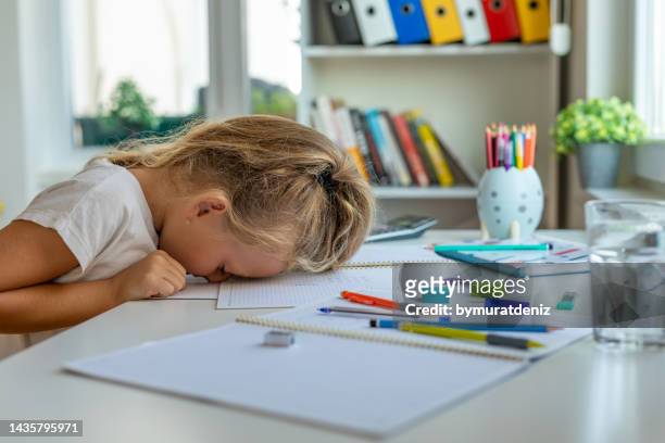 lazy student girl at home - adhs stock pictures, royalty-free photos & images
