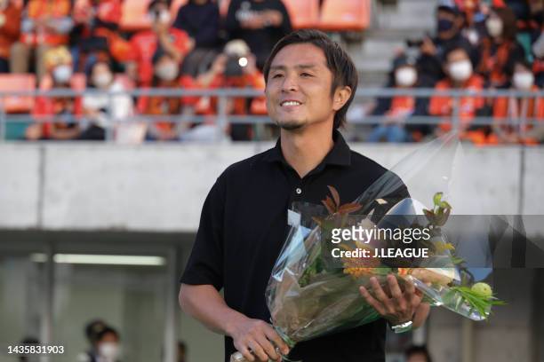 Daisuke NASU after the J.LEAGUE Meiji Yasuda J2 42nd Sec. Match between Renofa Yamaguchi FC and JEF United Chiba at Ishin Me-Life Stadium on October...