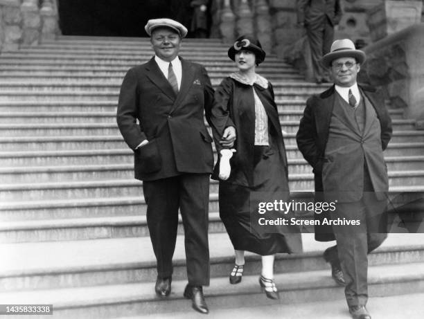 Fatty Roscoe Arbuckle and Minta Durfee 1920's Pioneering Silent Era Comedy Legend.