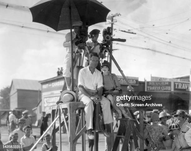 Not their first picture together but the first picture made of Clara Bow and Victor Fleming following the announcement of their engagement in San...