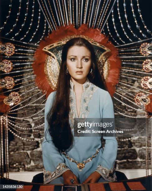 Jane Seymour as Solitaire in exotic costume from the 1973 James Bond movie Live and Let Die.