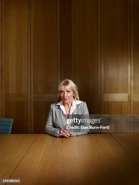 British politican for the Conservative party, Nadine Dorries is photographed for the Telegraph on March 8, 2011 in London, England.