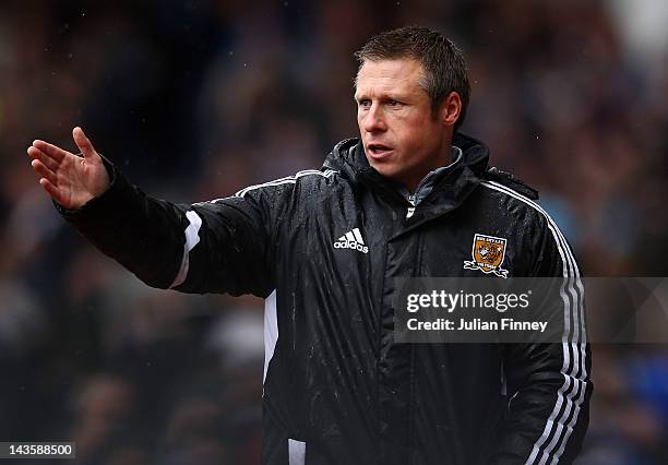 Nick Barmby, manager of Hull City looks on during the npower Championship match between West Ham United and Hull City at Boleyn Ground on April 28,...