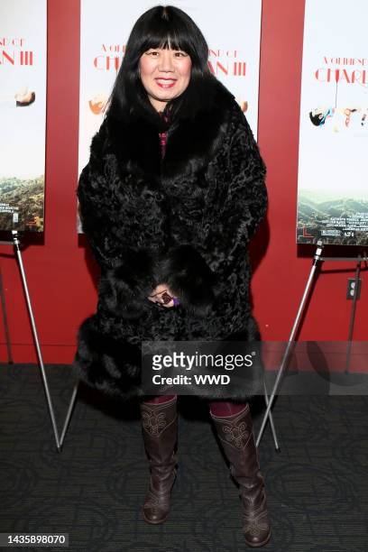 Anna Sui attends A24's "A Glimpse Inside the Mind of Charles Swan III" screening at Landmark Sunshine Cinema.