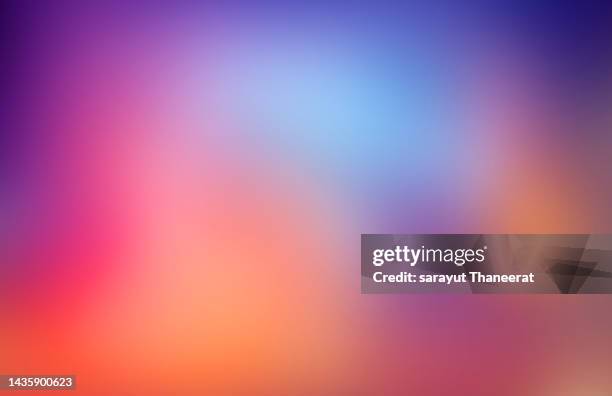 background blur colorful orange purple blue - cor de fundo imagens e fotografias de stock