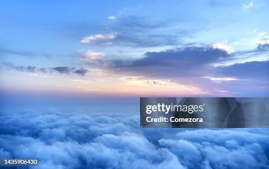Mid-Air Cloudscape Backgrounds at Sunrise Mid-Air Cloudscape Backgrounds at Sunrise