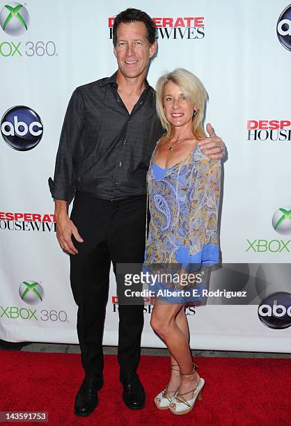 Actor James Denton and wife Erin O'Brien Denton arrive to the Series Finale of ABC's "Desperate Housewives" at W Hollywood on April 29, 2012 in...