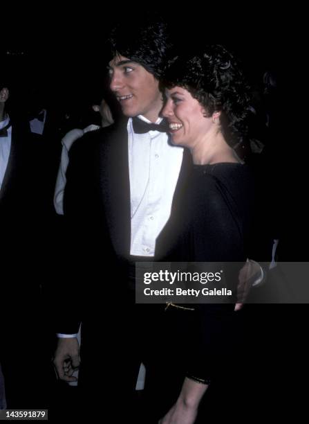 Actor Scott Baio and actress Erin Moran attend the 39th Annual Golden Globe Awards on January 30, 1982 at the Beverly Hilton Hotel in Beverly Hills,...