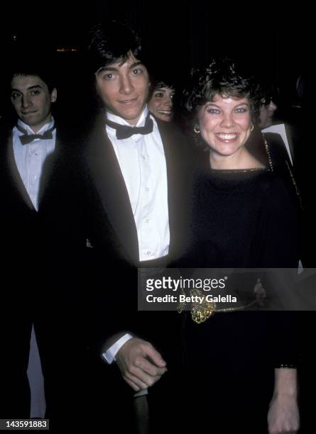 Actor Scott Baio and actress Erin Moran attend the 39th Annual Golden Globe Awards on January 30, 1982 at the Beverly Hilton Hotel in Beverly Hills,...