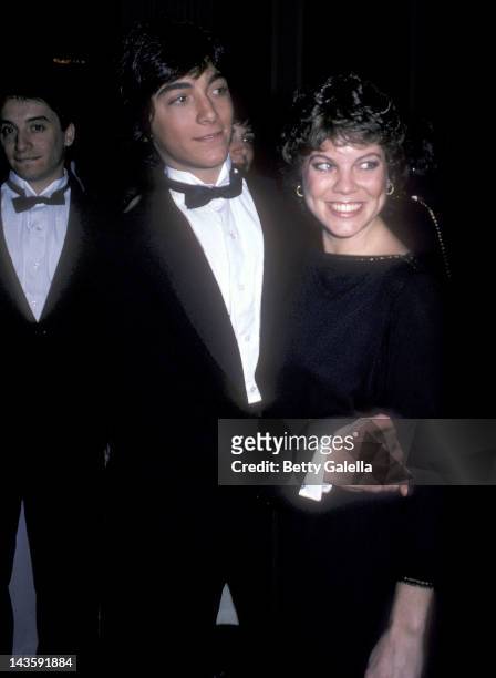 Actor Scott Baio and actress Erin Moran attend the 39th Annual Golden Globe Awards on January 30, 1982 at the Beverly Hilton Hotel in Beverly Hills,...
