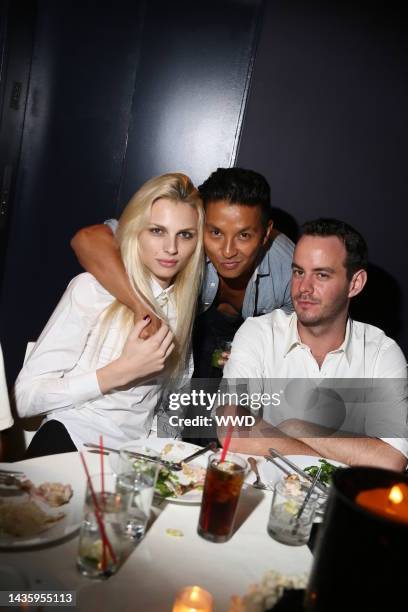 Andrej Pejic and Prabal Gurung attend Prabal Gurung's spring 2013 collection after party at the Standard East Village.