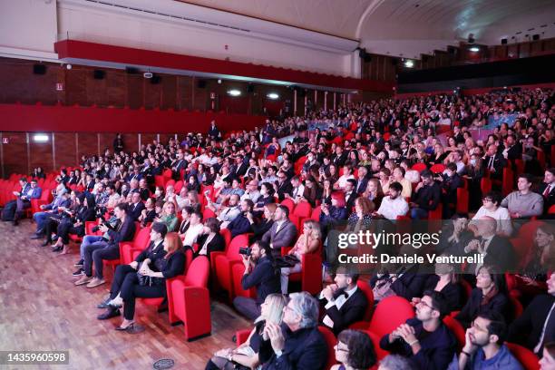 General view before the screening of "Lamborghini - The Man Behind The Legend" at Alice Nella Città during the 17th Rome Film Festival at Auditorium...