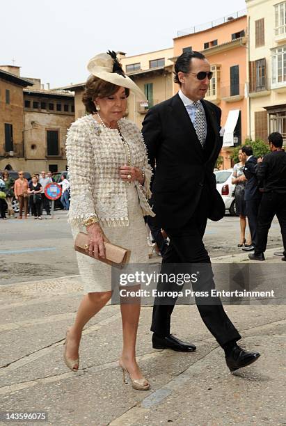 Jaime de Marichalar attends Sabina Fluxa and Alfonso Fierro March's wedding on April 28, 2012 in Palma de Mallorca, Spain.