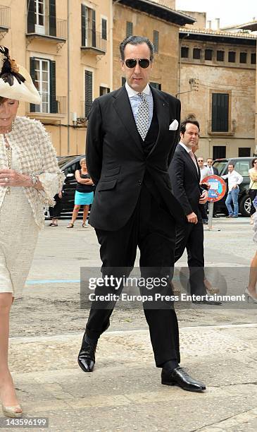 Jaime de Marichalar attends Sabina Fluxa and Alfonso Fierro March's wedding on April 28, 2012 in Palma de Mallorca, Spain.