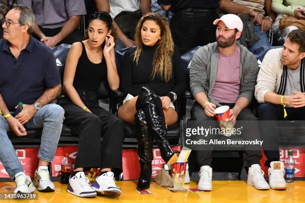 Larsa Pippen attends a basketball game between the Los Angeles Lakers and the Portland Trail Blazers at Crypto.com Arena on October 23, 2022 in Los...