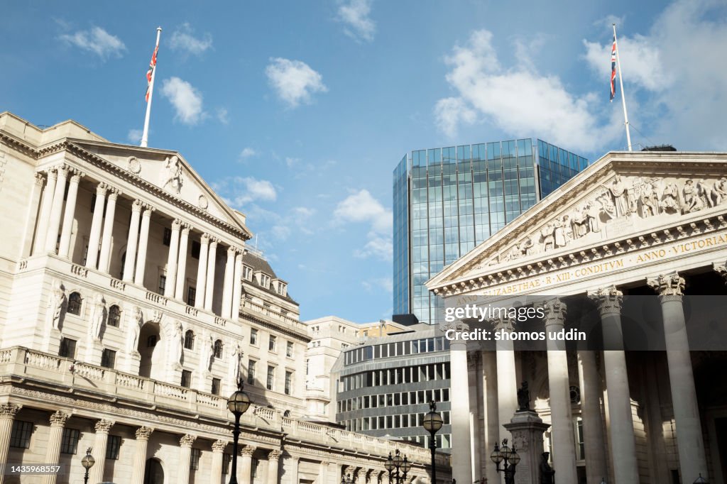 London financial district buildings