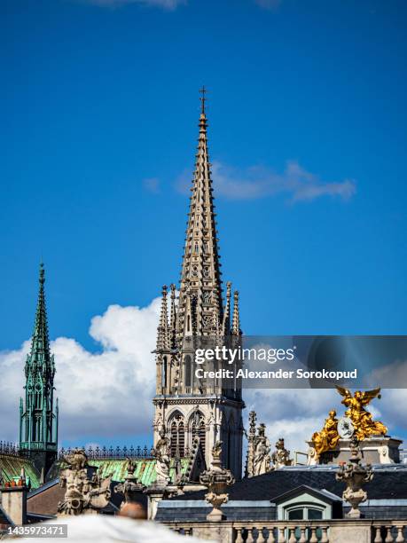 gilded decorations of stanislas square in nancy. - nancy stock-fotos und bilder