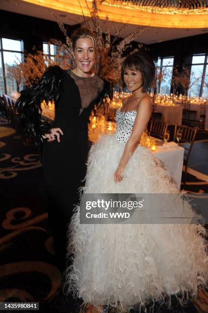 Marisa Brown and Alina Cho attends New Yorker\'s For Children\'s 2012 Fool\'s Fete at the Mandarin Oriental. Cho wears CD Greene.