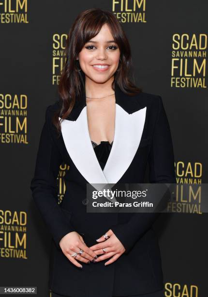 Actress Jenna Ortega attends day 2 of The 25th SCAD Savannah Film Festival on October 23, 2022 in Savannah, Georgia.