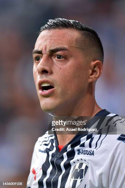 Rogelio Funes Mori of Monterrey reacts during the semifinal second leg match between Monterrey and Pachuca as part of the Torneo Apertura 2022 Liga...
