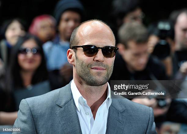 Jason Statham attends the European premiere of 'Safe' at the BFI IMAX on April 30, 2012 in London, England.