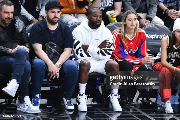 Floyd Mayweather Jr. Attends a basketball game between the Los Angeles Clippers and Phoenix Suns at Crypto.com Arena on October 23, 2022 in Los...