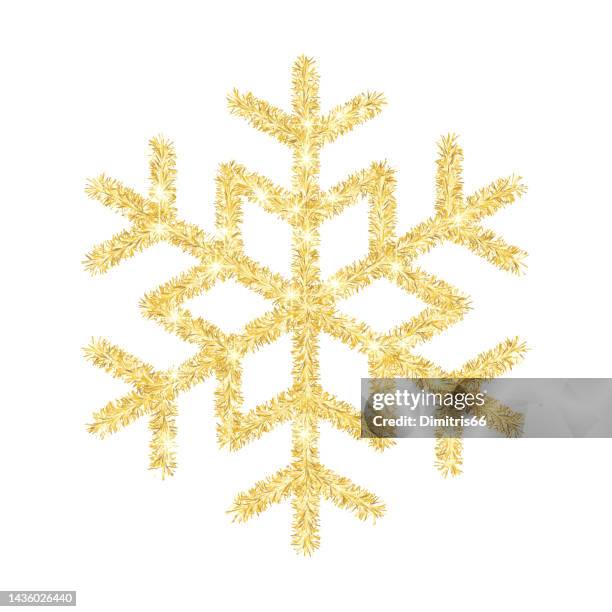 ilustraciones, imágenes clip art, dibujos animados e iconos de stock de copo de nieve de oropel - espumillón