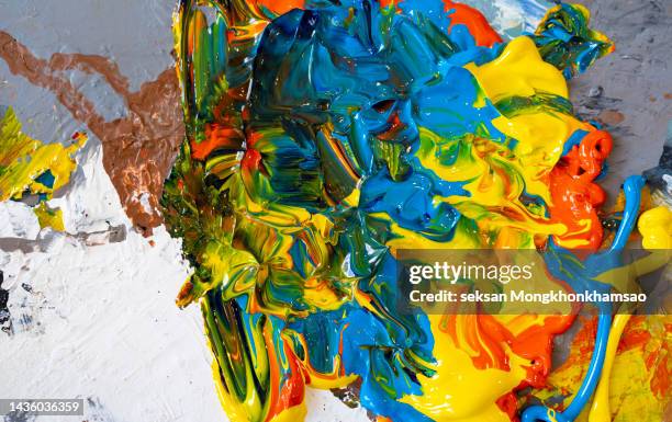 acrylic paint - dekorative kunst stock-fotos und bilder