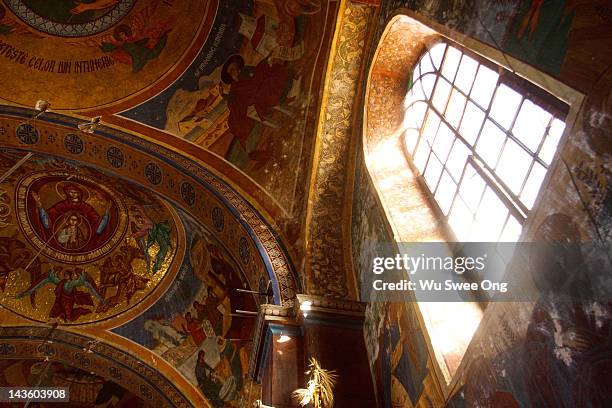 church paintings - maramureș stock pictures, royalty-free photos & images