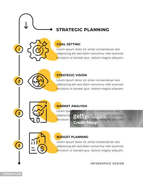 戦略的計画インフォグラフィックの概念 - business model点のイラスト素材／クリップアート素材／マンガ素材／アイコン素材