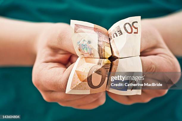 finiancial future - euroscheine stock-fotos und bilder