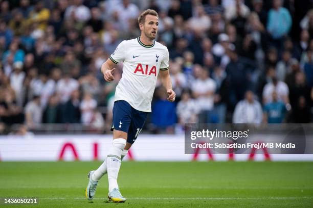 Harry Kane of Tottenham Hotspur during the Premier League match between Tottenham Hotspur and Newcastle United at Tottenham Hotspur Stadium on...