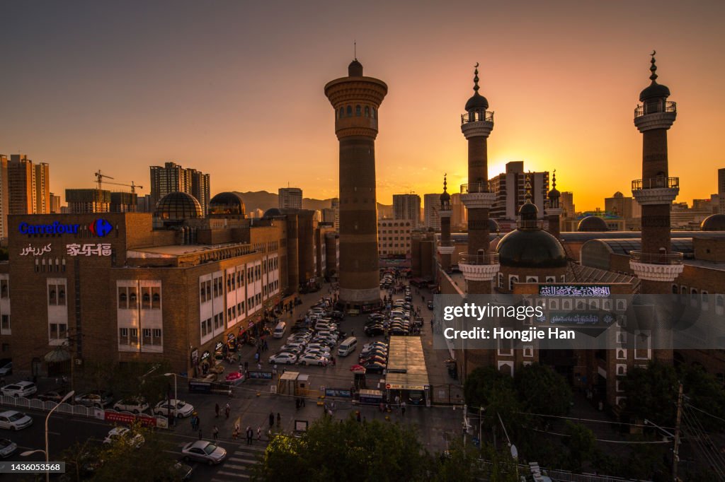 Xinjiang landmark International Bazaar.