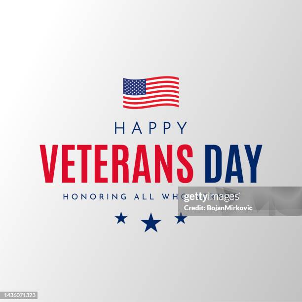 ilustrações, clipart, desenhos animados e ícones de feliz cartão do dia dos veteranos, pôster. vetor - veterans day background