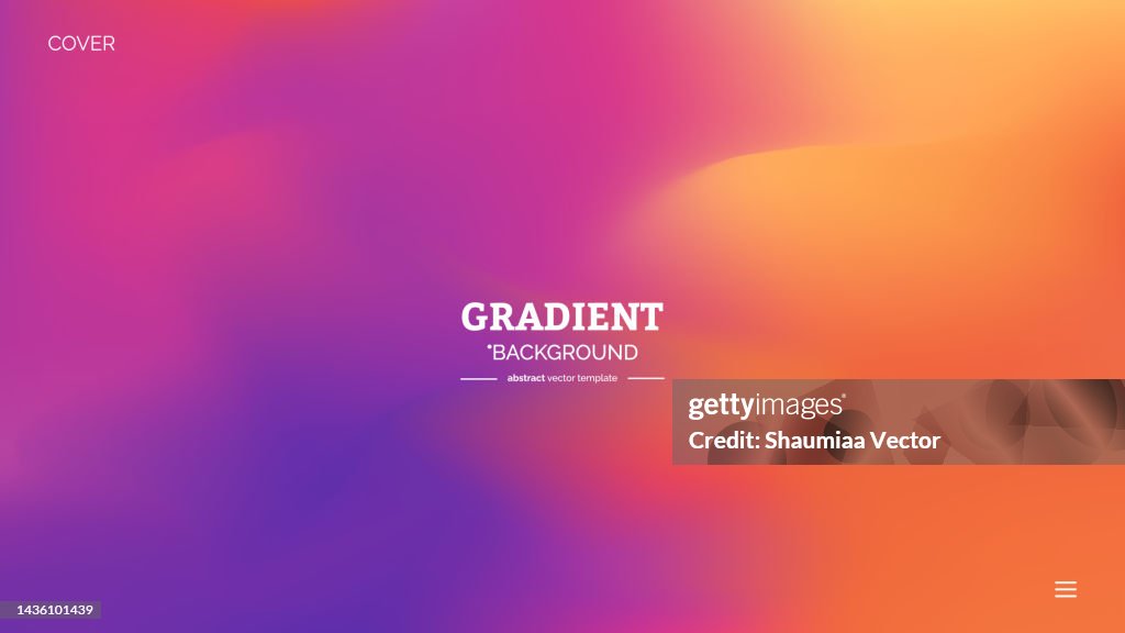 Abstract blurred gradient fluid vector background design wallpaper template with dynamic color, waves, and blend. Futuristic modern backdrop design for business, presentation, ads, banner