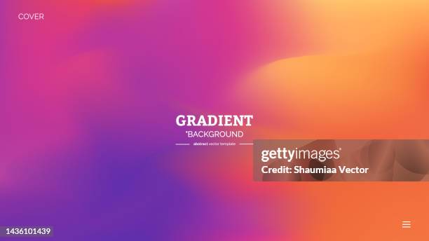 abstract blurred gradient fluid vector background design wallpaper template with dynamic color, waves, and blend. futuristic modern backdrop design for business, presentation, ads, banner - violet stock illustrations