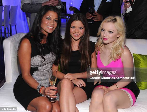 Dina Eastwood, Morgan Eastwood and Francesca Eastwood attend E! 2012 Upfront at NYC Gotham Hall on April 30, 2012 in New York City.