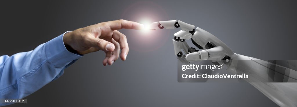 Robot taking contact with human