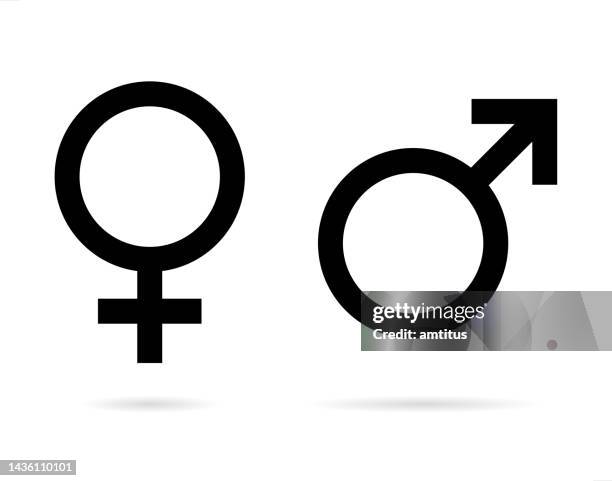 illustrations, cliparts, dessins animés et icônes de homme femme symboles - gender symbol