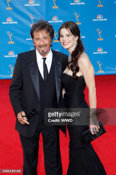 Al Pacino and Lucila Sola attend the 62nd Primetime Emmy Awards at the NOKIA Theatre. Pacino wears Dolce & Gabbana.