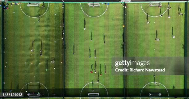 5-a-side football - penalty spot football stock pictures, royalty-free photos & images