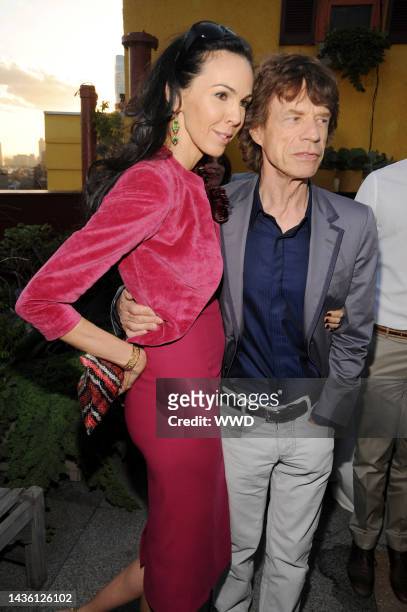 Wren Scott and Mick Jagger attend the New York Dermatology Group Foundation\'s Haiti Rx benefit at Scholastic\'s The Greenhouse.