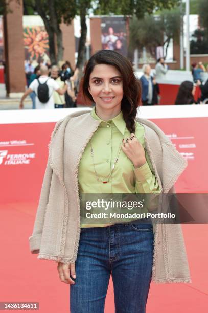 Italian actress Claudia Potenza at Rome Film Fest 2022. Jury Red Carpet. Rome , October 22nd, 2022