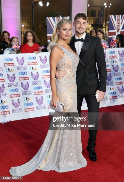 Tasha Ghouri and Andrew Le Page attend the Pride of Britain Awards 2022 at Grosvenor House on October 24, 2022 in London, England.