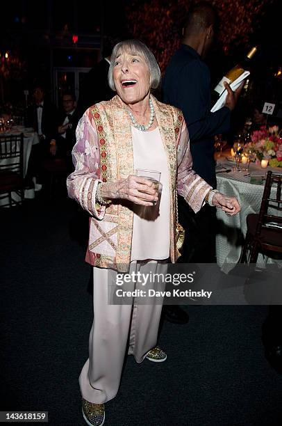 Mary Rodgers Guettel attends The Juilliard School presents Hail Mary! Gala Tribute to Mary Rodgers Guettel at Peter Jay Sharp Theater on April 30,...