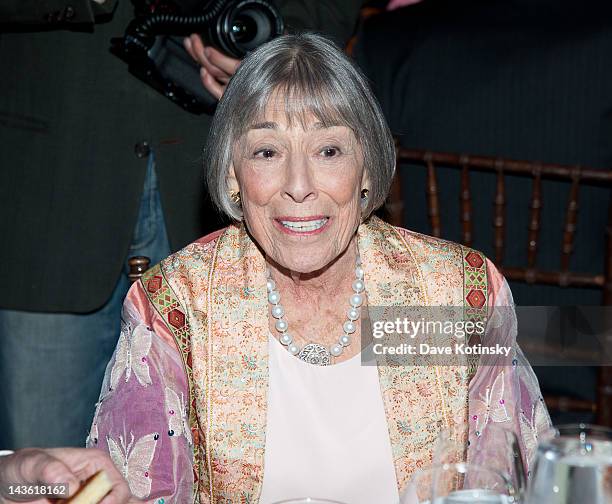 Mary Rodgers Guettel attends The Juilliard School presents Hail Mary! Gala Tribute to Mary Rodgers Guettel at Peter Jay Sharp Theater on April 30,...