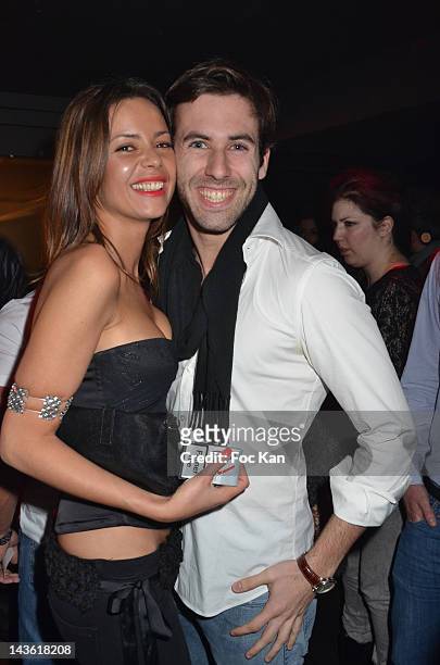 Anissa Bacha and John Culliford from Secret Story 4 attend the 'Marez Birthday Party' at the 1515 Club on April 30, 2012 in Paris, France.