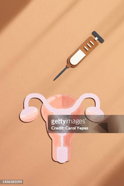 papiloma virus vaccination  conccptual image - virus del papilloma umano foto e immagini stock