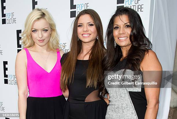 Francesca Eastwood, Morgan Eastwood and Dina Eastwood of 'Mrs. Eastwood & Company' attend E! Networks 2012 Upfront at Gotham Hall on April 30, 2012...