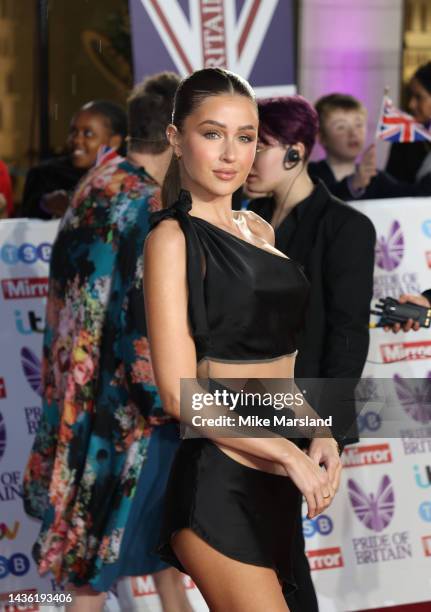 Georgia Steel attends the Pride of Britain Awards 2022 at Grosvenor House on October 24, 2022 in London, England.